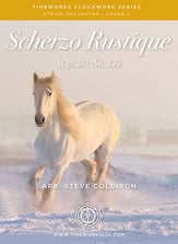 Scherzo Rustique Orchestra sheet music cover